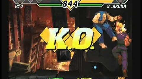Shin Akuma is super difficult in Capcom vs SNK 2 EO