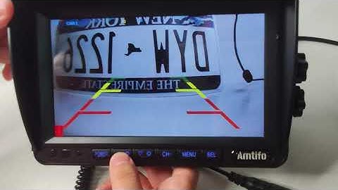 AMTIFO A7 RV Wireless Rear View Camera System Operation Video