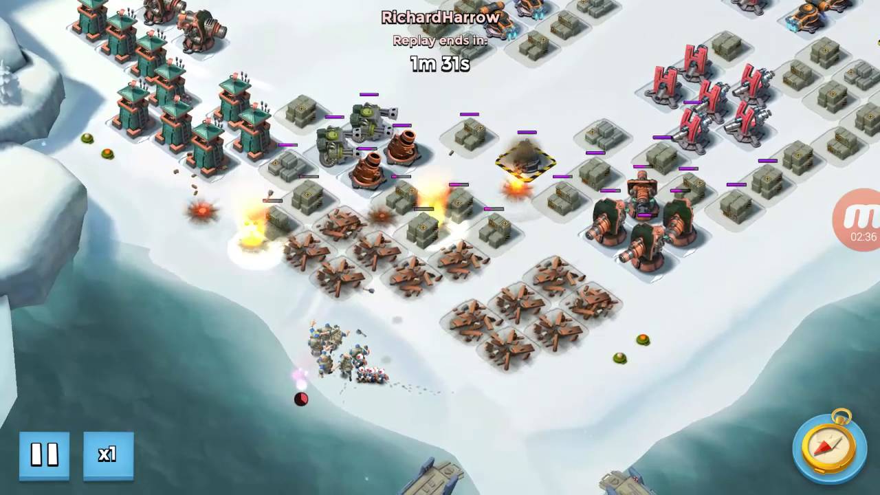 Boom Beach Colonel Gearheart War Factory Level 90 Attempt YouTube