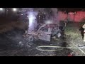 Highway 52 Fiery Fatal Car vs Tree