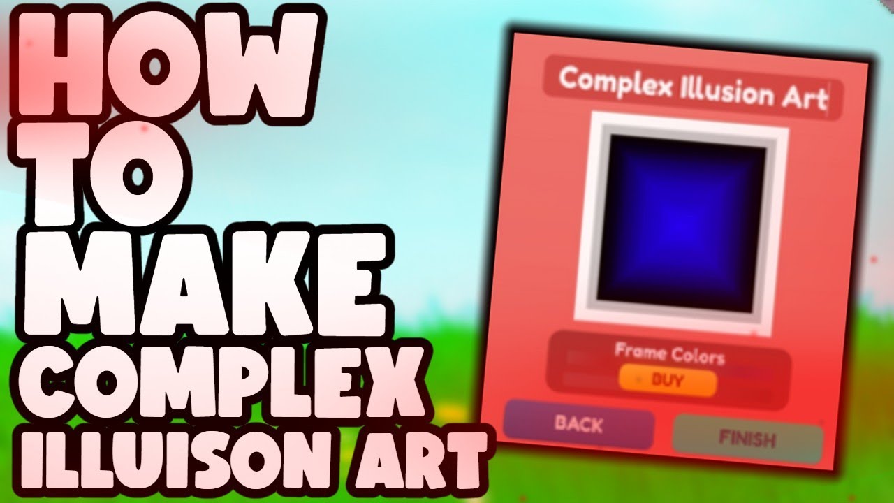 How to make **COMPLEX** illusion art in starving artists - Roblox