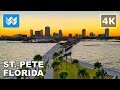 [4K] St. Pete Pier in St. Petersburg, Florida USA - 2021 Sunset Walking Tour & Travel Guide 🎧