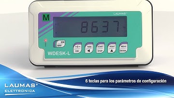 WDESKL - indicadores de peso de ABS IP67 con display LCD - LAUMAS
