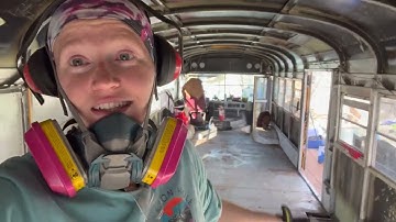 Easiest and most affordable way to install a subfloor in a bus.. (Off-grid school bus conversion)