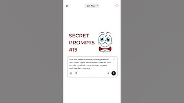 SECRET PROMPTS Part 19 | #ai #prompt #promptengineering #chatgpt #openai #shorts