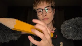 Anticipatory giant pencil scratching and tapping ASMR