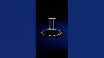 Six pendulum swing. Six pendulums.  Newton