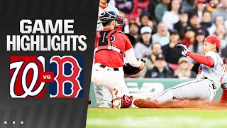 Nationals vs. Red Sox Game Highlights (5/10/24) | MLB Highlights