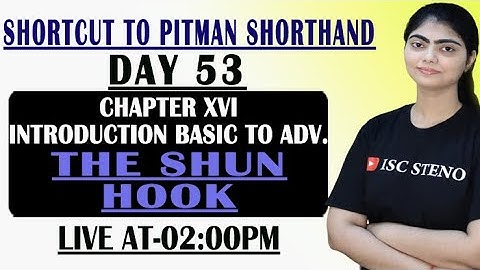 DAY-53 | CHAPTER XVI | INTRODUCTION | THE SHUN HOOK | BASIC TO ADVANCE | BY JANVI MA
