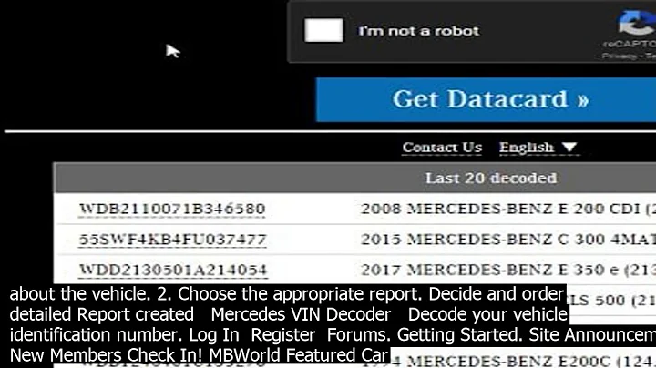Mercedes vin decoder online new mercedes benz vin decoder. just type in the  digits of y