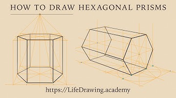 How to Draw Hexagonal Prisms
