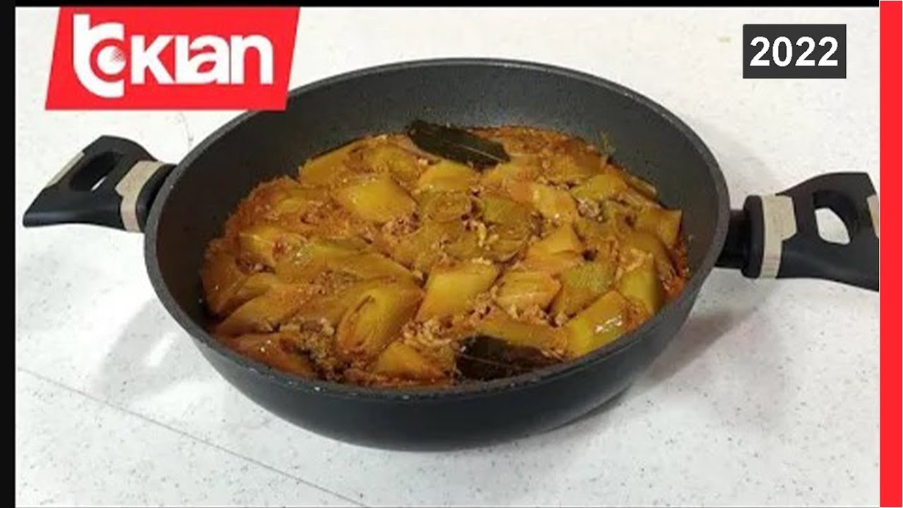 Shije Shtëpie -Burani me presh dhe mish te grirë nga Znj.Vjollca - Tv Klan