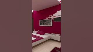 Transform Bedroom with Majestic Maroon #space #decor