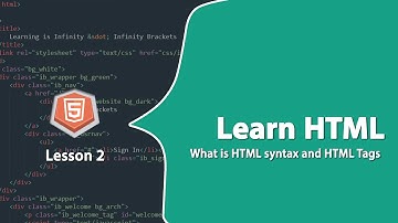 Learn HTML Lesson 2 : What is HTML syntax and HTML Tags?