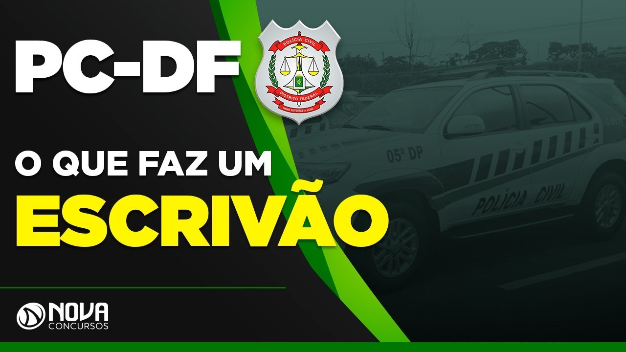 PC DF - O que faz um Escrivão de Policia - YouTube