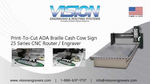 Print-To-Cut ADA Braille Cash Cow Sign