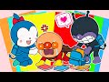 【癒しASMR】アンパンマンシールを飾ってはがす🍞✨Relaxing Sticker Peeling a Warm School Friendship with Anpanman & Friends!
