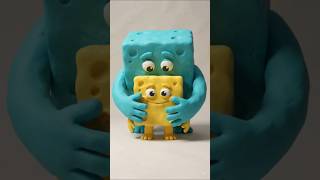 🟦 Cyan Cube Magic Morphing! 🟨  #shorts #cartoon #animation