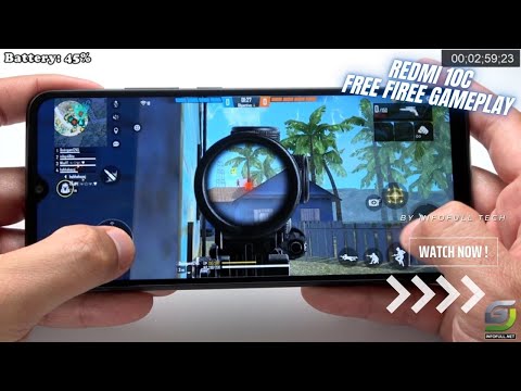 Xiaomi Redmi 10C test game Free Fire