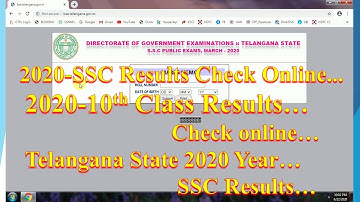 Telangana SSC 2020 Results||How to Check TS Board SSC Result 2020|| TS Board 10thClass Results