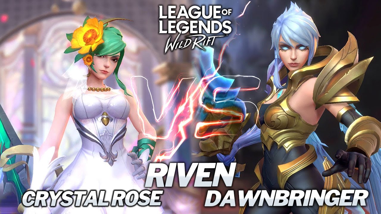 Dawnbringer Riven vs Dragonblade Riven Legendary vs Epic Skins