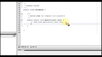 Primer programa en JAVA NetBeans "Hola Mundo"