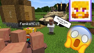 ЗАЧЕМ ЖИТЕЛЬ В БЕЛОМ ПРИВЕЗ ТАНК В ДЕРЕВНЮ №15 | Feniks🔥 Minecraft