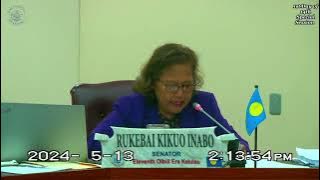 Palau National Congress | 11th OEK, The Senate 1st Day of 14th Special Session