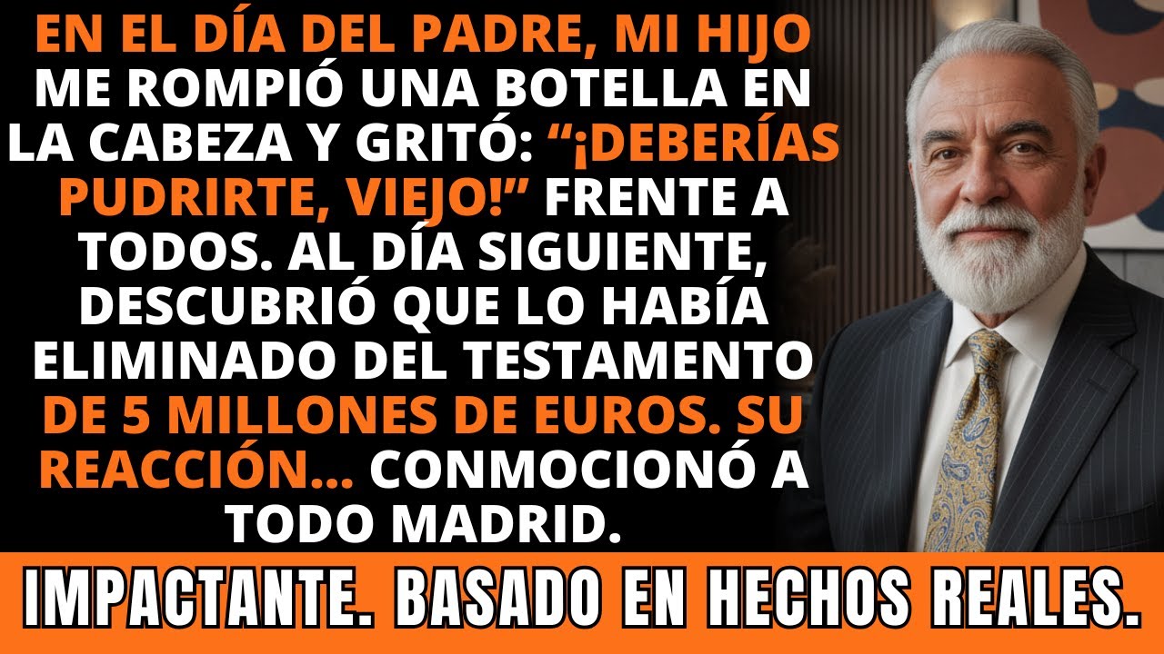En el Día del Padre, Mi Hijo Me Quebró Botella y Gritó: “¡Deberías Pudrirte!” Pero Yo… IMPACTANTE.