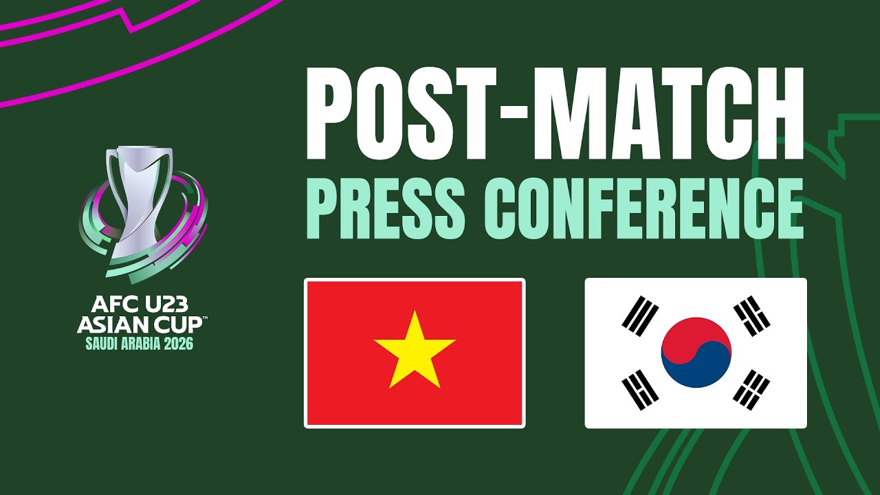 Post-Match Press Conference | Vietnam vs Korea Republic 🎙️ | AFC U23 ...