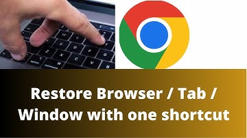 How to reopen closed tab | Ctrl Shift T Shortcut | Tab Recovery in Browser