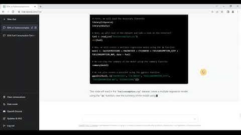 ChatGPT for Multiple Regression