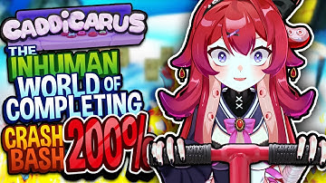 CRASH BASH 200% BROKE HIM (and my brain...) | Caddicarus Reaction