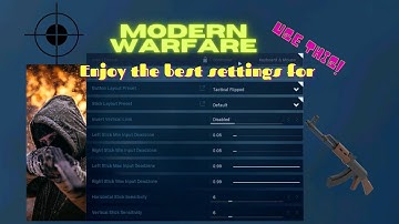 Best keyboard and mouse settings for Modern Warfare.