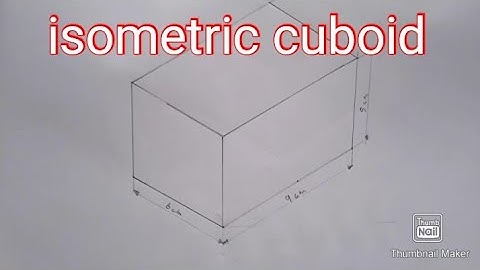 iti engineering drawing. isometric drawing isometric cuboid