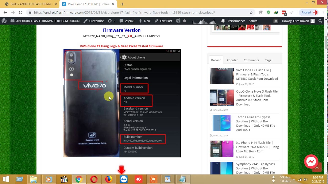 Download and Install ViVo Clone F7 Stock Firmware ROM (Flash File) And Flash Tools Download