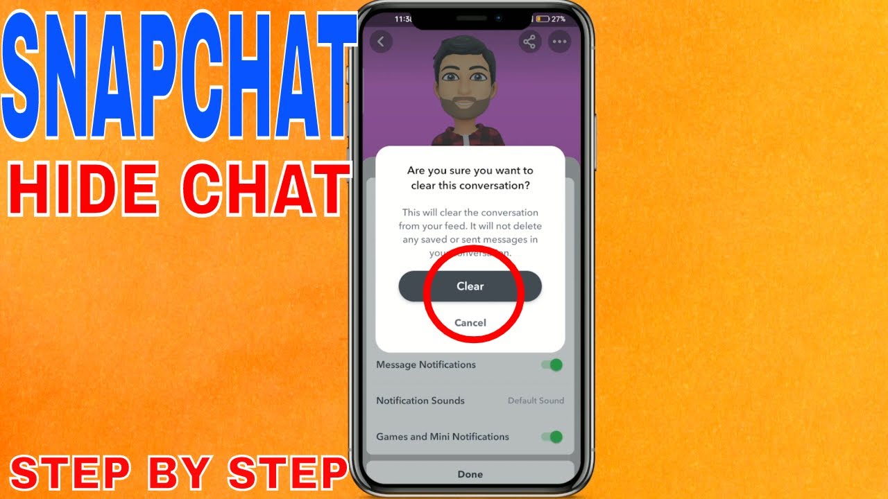 ✅ How To Hide Chat On Snapchat 🔴