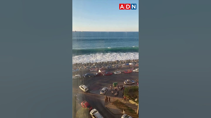 Registran fuertes marejadas en las costas de Viña del Mar