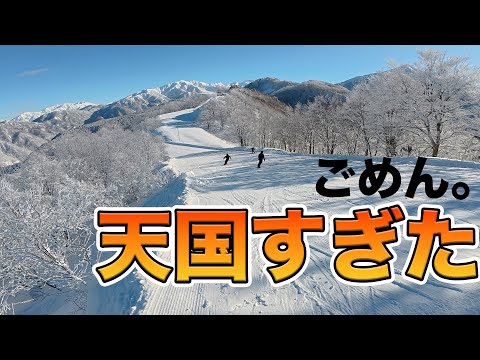 Powder x clear skies = the perfect day! The winter scenery was