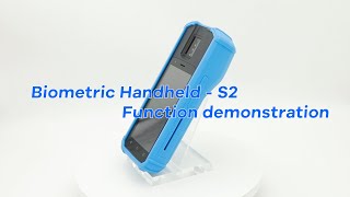 what is biometric deviceBiometric Handheld EP500-S2 Function demonstration
