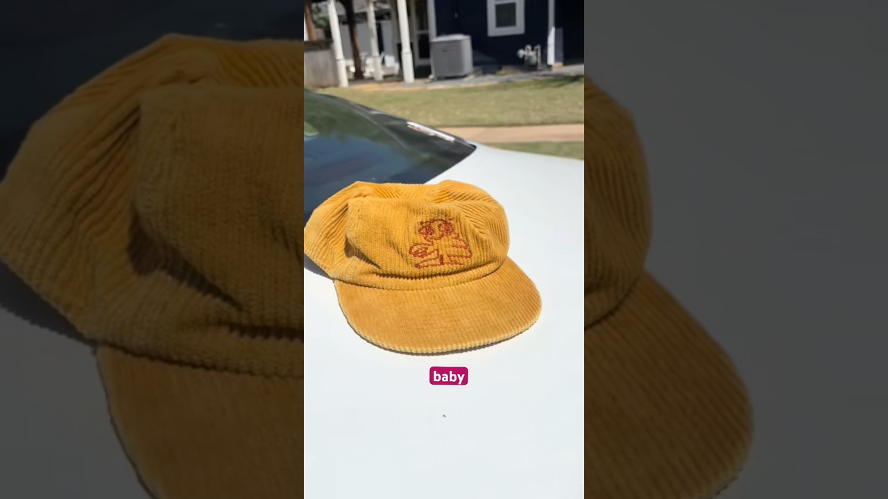 Custom embroidery corduroy hat! 