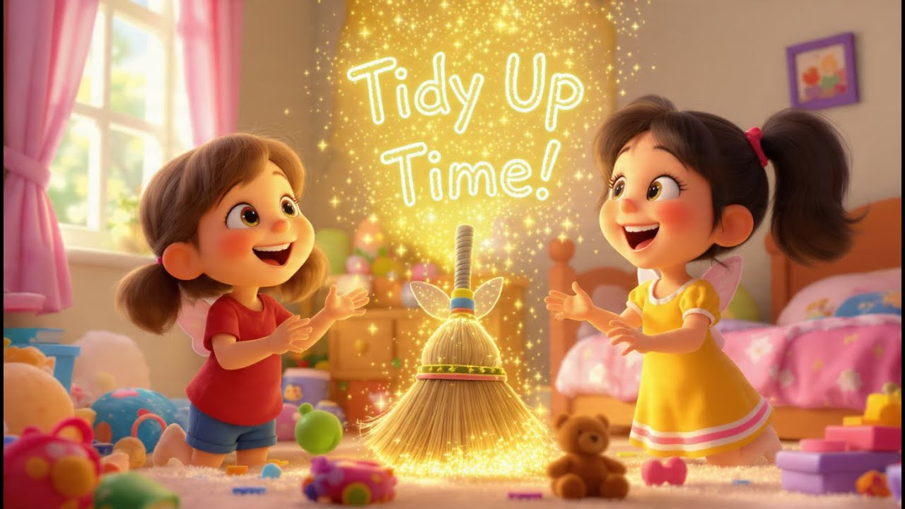 Tidy Up Time! | Ali & Sara Learn Cleanliness | Fun Kids Song + Animation