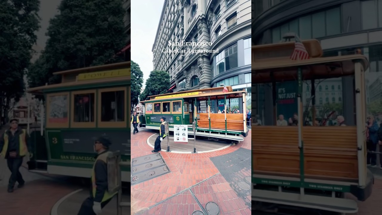 Cable Car Turnaround Powell St. Downtown San Francisco 