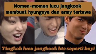 Trending 1 momen lucu jungkook BTS membuat hyungnya tertawa