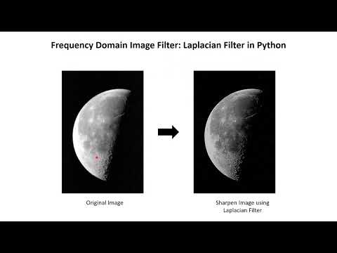 Python#9 Frequency Domain Image Filter using Laplacian Filter in Python