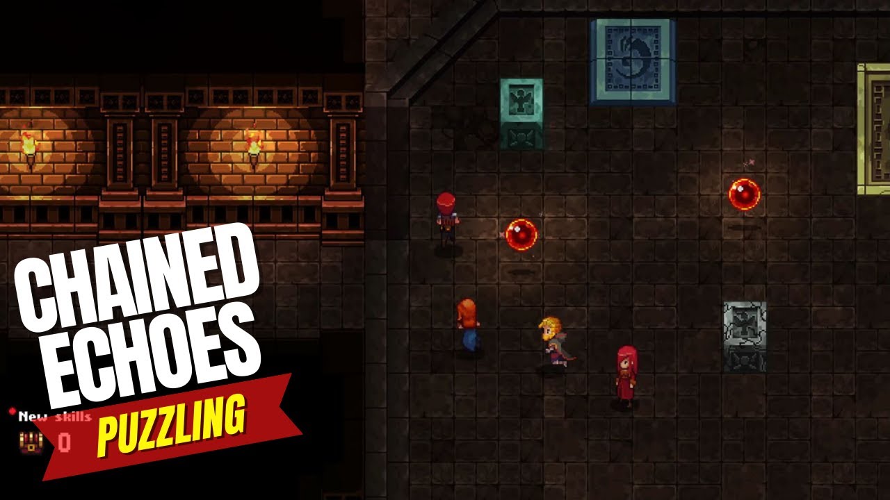 Chained Echoes - Playthrough Ep 16 Empyrean Ruins | General Godfrey | Shaved Head