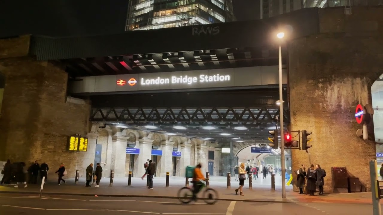 London Bridge Underground Station at Night