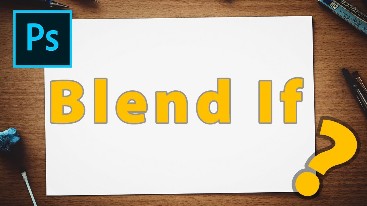 포토샵의 마법! 2개의 매직 슬라이더 Blend If(프로처럼 사용하는 방법)