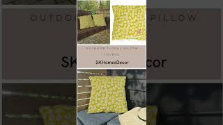 Outdoor Floral Throw Pillow Covers ❤️ #homedecor #bathroomdecor #etsy #pillow #sofa #cushion #usa