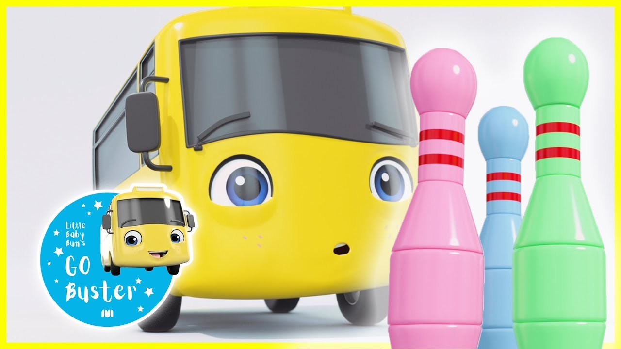 Buster Plays Skittles | Go Buster Official | Nursery Rhymes | Videos for Kids |  ABCs and 123s